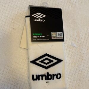 Umbro Black and White Athletic Soccer Socks